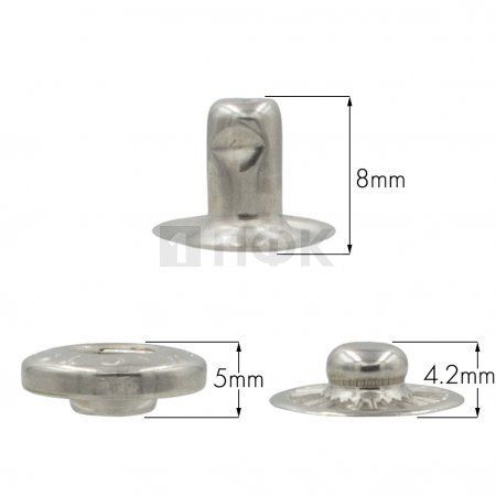 3 Части кнопки для одежды 15мм Альфа сталь цв никель (уп 720шт) STORM 3 Части кнопки для одежды 15мм Альфа сталь цв никель (уп 720шт) STORM