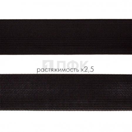 Резинка вязанная 35мм 11.66 гр/м цв черный (рул 40м/уп 360м)