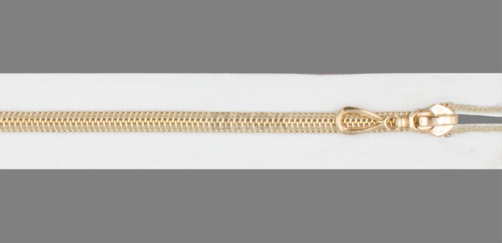 Молния спиральная (витая) тип 7 80см разъем цв 101 зв Rus Gold (уп 100шт)