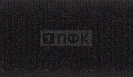 Лента контактная пришивная (липучка/велькро) 40мм цв 090 черный (рул 25м/кор 600м) петля
