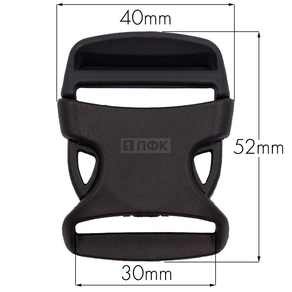 Фастекс Ф-30/6 (защелка-трезубец) ПФЛ 30мм цв черный (уп 1000шт) — ПФКР Фастекс Ф-30/6 (защелка-трезубец) ПФЛ 30мм цв черный (уп 1000шт)