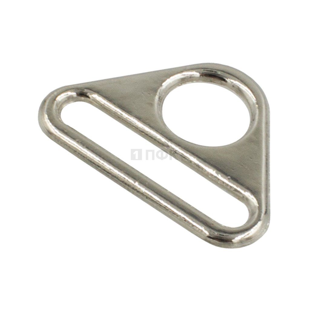 Пряжка металлическая треугольник 38мм никель (уп 500/5000шт) 7,73гр