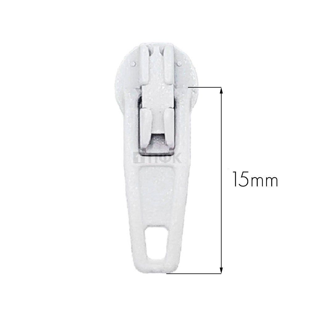 Бегунок для спиральной (витой) молнии тип 3 автомат цв 101 белый (уп 2500шт/25000шт) 1.5гр — ПФКР Бегунок для спиральной (витой) молнии тип 3 автомат цв 101 белый (уп 2500шт/25000шт) 1.5гр