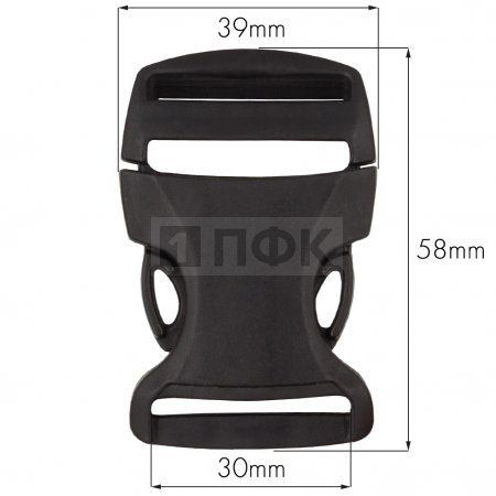 Фастекс БФ-30 (защелка-трезубец) ПП 30мм цв черный (уп 1000шт) Фастекс БФ-30 (защелка-трезубец) ПП 30мм цв черный (уп 1000шт)